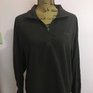 brown champion quarter zip